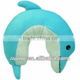 Romantic custom plush U shaped neck pillow /soft dolphin pillow