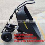 Four Wheels Plastic Tray 130L Wheelbarrow Cart thumbnail-2