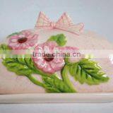 Hot Sell Ceramic Pink Napkin Holder thumbnail-1