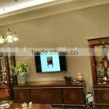 Vintage Royal Style tv Cabinet Castle Living Room Furniture Luxury Living Room Gilt Carved TV Stand thumbnail-3