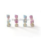 Baby Gift Pink and Blue Polyresin Baby Figurines thumbnail-5