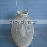 Metal White Lantern Candle Holder thumbnail-1