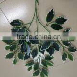 GUangzhou Shengjie Wholesale White Edge Banyan Tree Leaves for Ficus Tree Decoration thumbnail-1