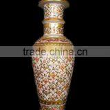 Marble Flower Vase, Decorative Flower Pot, Hand Made Marble Flower Vases, Craft Flower Pot, Flowers Pot, thumbnail-1