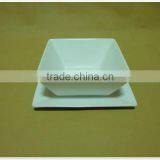 Wholesale China Cheap Stocked White Porcelain Ceramic Soup Bowl With Dish thumbnail-5