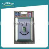 New Design Decoration Kids Room Smile Wireless 6 Led Switch Night Light With Hook & Loop Adhesive Strips thumbnail-2