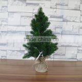 Plastic Mini Pine Tree With Burlap Base for Table Decoration thumbnail-1