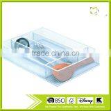 5 Compartment Metal Mesh Cutlery Organizer Kitchen Utensil Flatware Tray thumbnail-1