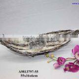 Birch Boat Shape Planter thumbnail-1