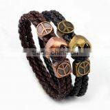 Fashion Bracelet Men Leather Bracelet Anchor Bracelet thumbnail-4