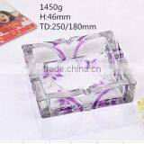 Wholesale High Quality Cheap Ashtray Printed Glass Ashtray thumbnail-1