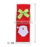 2016 New Cheap Christmas Decorations Red Santa Tree Wine Bottle Cover Bags Dinner Party Gift thumbnail-3