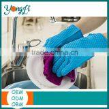 Heat Resistant FDA Approved Premium Silicone BBQ Grill Gloves / Oven Gloves. Waterproof & Dishwasher Safe thumbnail-2