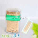 Nature 6.5cm*1.6mm Green Side Square Jar One Point Wooden Toothpick thumbnail-1