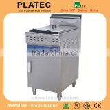 Commercial Kitchen 1 Tank Stainless Steel Gas Deep Fryer thumbnail-1