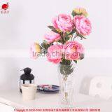 Hot Sale Decorative Silk Flower Cloth Peony Flower thumbnail-1