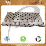 Jute Cotton Polka Dot Print Reversible Tote Bag for Shopping thumbnail-6