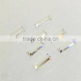 Wholesale Flat Back Rectangle Crystal Loose Beads Glass Pendant With Holes for Jewelry Accessories thumbnail-1