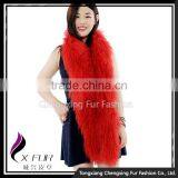 CX-S-108A China Wholesale Fashion Shawl Mongolian Lamb Fur Scarf thumbnail-5