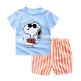 Printing Cute Carton Wholesale Children's Boutique Cloth Outfit Baby Cloting Suit for 2-6 Year Old Child of Designer Baby Suits thumbnail-1