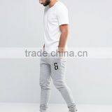 Unisex Fashion Jersery Fabric Sweat Joggers Casual Sport Pants With Leg Embroidery thumbnail-1