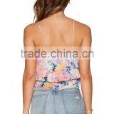 Colorful Printing Sexy Tank Top Ladies Printing Custom Crop Top thumbnail-3