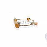 Sterling Silver Bracelets With Orange Carnelian Gemstone thumbnail-1