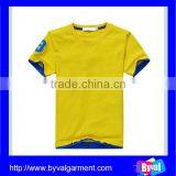 China bulk sale cotton t shirt wholesale kids plain solid color o neck t shirts for 14 boys