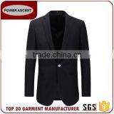 Latest Custom Design Best Brand Men'S 1 Button Black Coat Pant Men Suit thumbnail-1