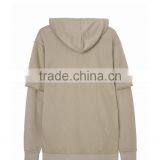 2017 Young People Mens Gym Wear Fitness Plain Khaki Blank Sports Hoodies Hooded Pullover Sweatshirts With Hood thumbnail-4