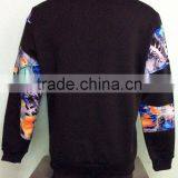 2016 New Design Plain Korean Fashion Men's Pullover Matching Varisty Hoodies in High Quality Windbreaker Clothing thumbnail-2