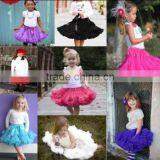 Factory Lowest Price Wholesale Multicolor Girl Pettiskirt Petticoat Tutu Birthday Party Skirt Kids Size 0-10y thumbnail-1