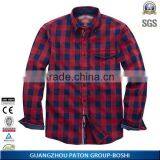 New Arrivel OEM Red and Black Check Flannel Shirt thumbnail-2