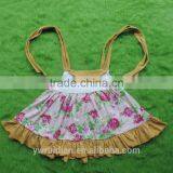 Baby Frock Design Pictures 4th of July Shits Child Baby Floral Shirt Shoulder Strap T-shirts thumbnail-4