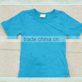 2017 Baby Clothes Pure Blue Top Girls and Boys Casual Wear Summer Clothing thumbnail-1