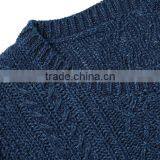 High Quality China Customed Latest Sweater Designs for Men Ribbed Trims Wool Blend Sweater thumbnail-5