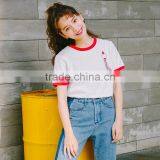 Cotton Summer Round Neck Girl t Shirt thumbnail-2