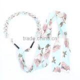 Acrylic Headband Multicolor Flower Pattern thumbnail-1