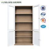 4 Door Metal Storage Cabinet Glass Filing Cabinet High White for Sale thumbnail-5