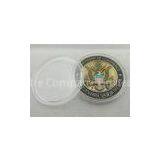 3D Custom Commerce Iron / Brass / Copper Awards Coin With Clear Plastic Box thumbnail-1