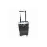 Hard-side Luggage With Aluminum Frame, Black ABS and Trolley System thumbnail-1