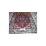 Size 4x6 Hand Knotted Pure Silk Carpet thumbnail-1