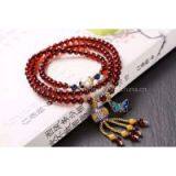 Neffly Jewelry Natural Blood Amber Bracelets 4 mm With S925 Silver Accessories Natural Beeswax Bluing, Lapis Lazuli Beads With Pearls thumbnail-1