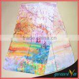 Custom Digital Printed Satin Silk Scarf thumbnail-1