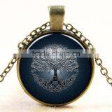 XP-TGN-LT-112 Best Price Antique Diy Image Dome Cabochon Tree Of Life Time Gem Necklace In Alloy thumbnail-2