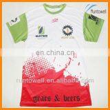 100% Polyester Sublimated Wicking Running Shirt / Taiwan Shirts / Running Clothes