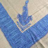 Arab Wool Embroidery Scarf / Arab Scarf / Arab Wool Acrylic Embroidery Scarf / Muslim Hijab Scarf thumbnail-4