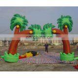 inflatable palm tree promotional arch gantry with customized design