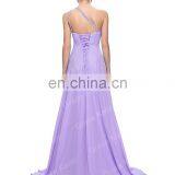 Grace Karin Women Fashion One Shoulder Mermaid Long Beaded Lilac Prom Dress CL2949-8 thumbnail-2