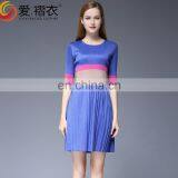 Short Sleeve Mix Color Summer One Piece Girls Dress For Girls thumbnail-6